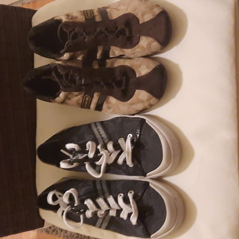 Authentic 2 pairs of Coach shoes